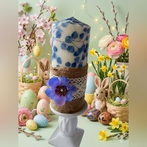 ✨ MADE TO ORDER | Custom Hand-Detailed Botanical Candle | Boho